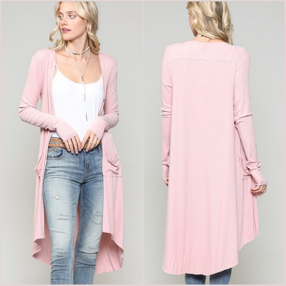 Ribbed Duster Cardigan - Picture 2 of 3